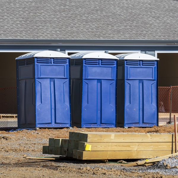 how often are the portable restrooms cleaned and serviced during a rental period in Berwyn Nebraska